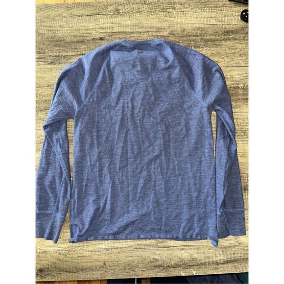 Men’s Rag & Bone Blue Long Sleeve Henley Medium - Picture 3 of 3